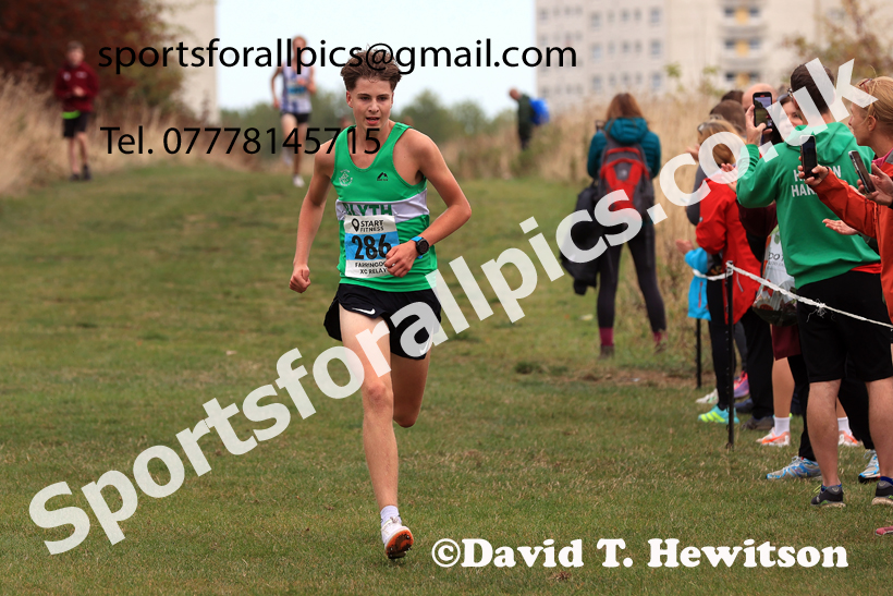 Mens and Womens under-17s, 2025 Farringdon Cross Country Relays, Sunderland. Photo: David T. Hewitson/Sports for All Pics